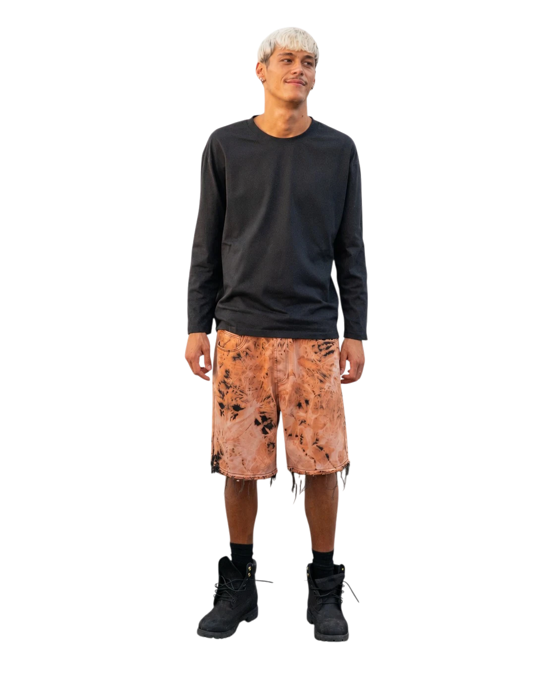 FLARE Denim Jorts // Orange
